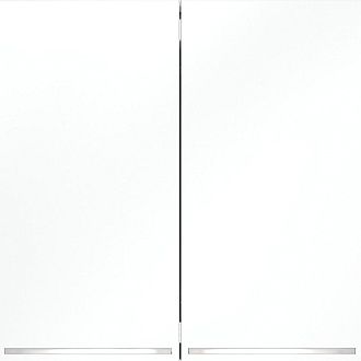 Проходной переключатель встраиваемый Voltum S70 двухклавишный с подсветкой 10А, белый матовый пластик Soft touch VLS020402