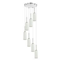 Люстра 44*44*325-325 см, 7*E14*40W, Lumion Tracy LUM8270/7A, хром; белый