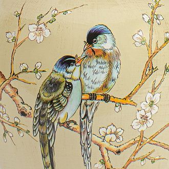 Настольная лампа 66 см, Loft IT Magnolia 10381T/A, бронза