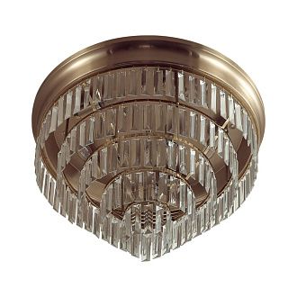 Люстра потолочная *55*-36 см, 8*E14*40W, Lumion ZAHA 5257/8C, латунь, прозрачный