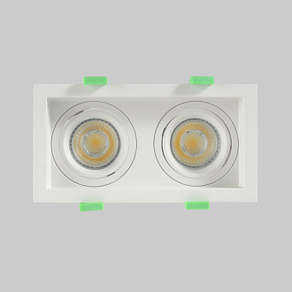 Встраиваемый светильник 18 см, Crystal Lux CLT 068C2 WH, белый, вр 16*8 см