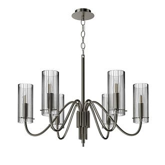 Подвесная люстра *62*103,5 см, 6*E14, 240W, ST-Luce Santori SL2005.103.06, никель