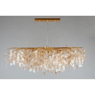 Подвесная люстра 120*60*80-150 см, 13*G9, 5W, Aployt Rochell APL.850.13.13, золотой