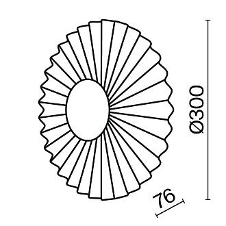 Бра 30*30*30 см, LED, 3000К, Maytoni Fiore MOD233WL-L11BS3K латунный
