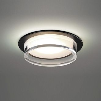 Светильник встраиваемый 10,5 см, GX53, Novotech Gem 371026, черный