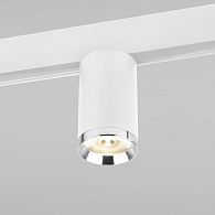 Slim Magnetic R06 Трековый светильник 10W 4200K Ringe (белый/серебро) 85506/01 Elektrostandard