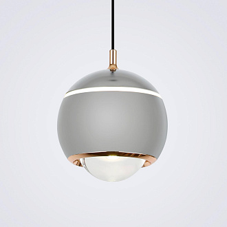 Подвесной светильник 12*10*200 см, LED 10W, 4200K, Черный LED4U L8753-1 CR
