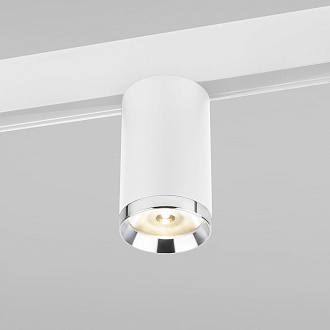 Slim Magnetic R06 Трековый светильник 10W 4200K Ringe (белый/серебро) 85506/01 Elektrostandard