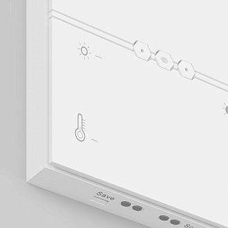 Беспроводная панель управления 9,1*8,6*1,5 см, Maytoni Technical Lighting control DRC034-8-W белый