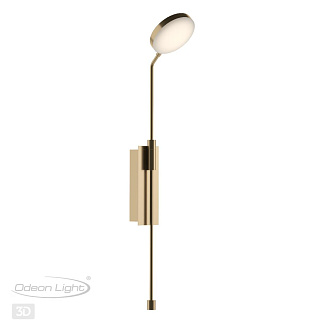 Светодиодный светильник 61 см, 8W, 3000K, Odeon Light Maro 5011/8WL, золото