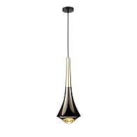 Подвесной светильник 8,5*25-180 см, 1*LED, 7W, 3000K, Aployt Agas APL.784.06.01, черный
