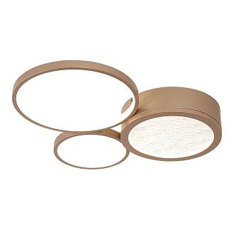 Потолочный светильник 48*6 см, 3*LED, 65W, 7000K, F-Promo Campus 4681-3C, золотой матовый