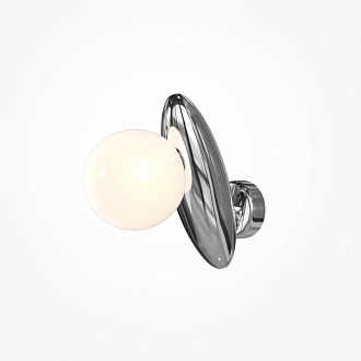 Бра 20,5*10*-17,5 см, 1*G9*28W, Maytoni Resonance MOD482WL-01PT, Платина