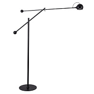 Торшер 164 см, 8W, 3000K, Divinare ULL 2622/06 PN-8, черный