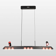 Линейно-подвесной светильник 90*6*40/140 см, 11*LED*3W Lussole Gilbert LSP-7173 черный