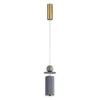 Светильник 8 см, 10W, 3000K, Odeon Light 5475/10LB, латунь-мрамор-керамика
