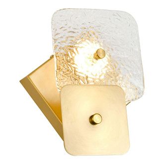 Настенный светильник 19 см, 5W, 4000K, Lussole Moore LSP-7443, золото