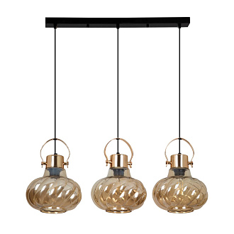 Подвесной светильник 72*20*135 см, Е 27 3x40W, Черный, Золото MODEMODERN MD.1189.720 BR