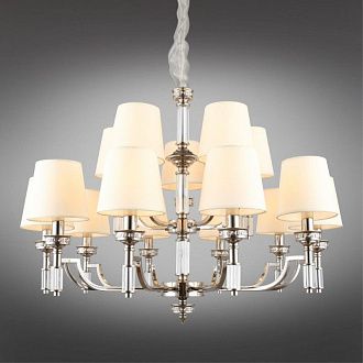 Подвесная люстра 90*85-160 см, 15*E14, 40W, Aployt Patricia APL.716.03.15, хром