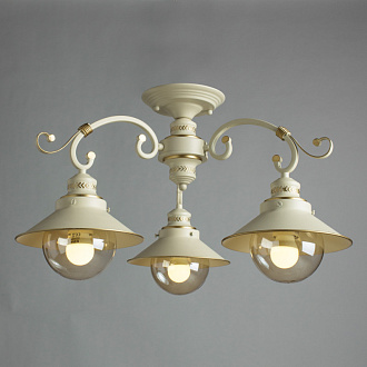 Люстра Arte Lamp A4577PL-3WG, диаметр 61 см, белый с золотом