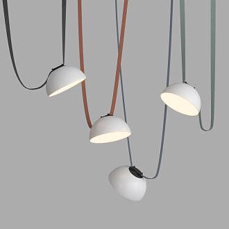 Трековый однофазный светильник 22 см, 24W, 3000K, Denkirs Belty Flow DK5561-WH+BK