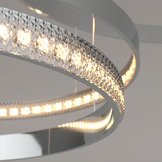 Светильник 128*142*110 см, *LED, 160W, 3300;4200;6500 Eurosvet Posh 90175/5, хром