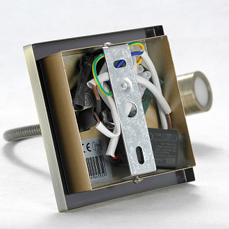 Бра настенное 11*35*11/25 см, 1*LED*3W 3000K Lussole Chambers LSP-8579 бронзовый