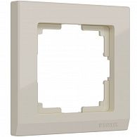 W0011803 Рамка на 1 пост Stark, слоновая кость Werkel, 4690389161650