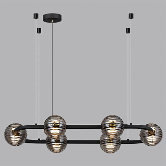 Люстра 103,5*43,5*130 см,  LED*W, 4000 К, Odeon Light Troni, черный 5041/60LA