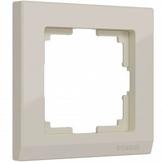 W0011803 Рамка на 1 пост Stark, слоновая кость Werkel, 4690389161650