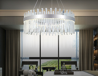 Люстра подвесная 80*95 см,  88W, 3000К, хром Ambrella Traditional Traditional TR5011