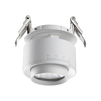 LED светильник 8 см, 18W, 4000K, Novotech Spot Eddy 358945, белый, вр 7,5 см