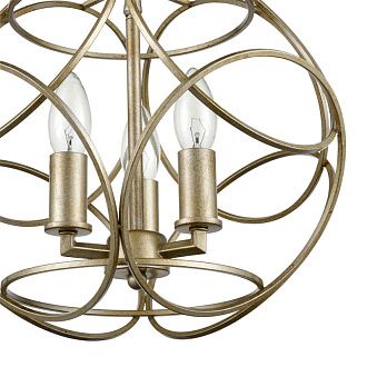 Подвесная люстра Vele Luce Viola VL4164P03, диаметр 34 см, античная шампань