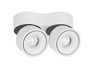 Светильник светодиодный белый 2*9W, DL18617/02WW-R White DIM диммируемый
