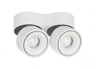 Светильник светодиодный белый 2*9W, DL18617/02WW-R White DIM диммируемый
