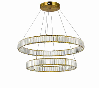 Люстра Ø600 x 800 x H1200, мм, 80W 4000K, BRASS(Латунь) NewRgy D2107-DW-6+8 BRASS