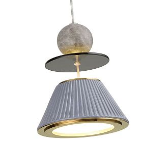 Светильник 15 см, 10W, 3000K,  Odeon Light 5475/10LG, латунь-мрамор