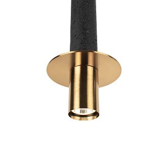 Подвесной светильник *13*43 см, 1*LED*7W, 4000K, Loft It Lava 10361C, Золотой, черный