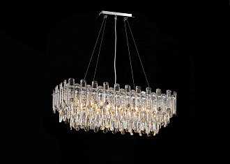 Люстра L800 x W300 x H290 (1200), мм, 6*40W (240W), CHROME (Хром) NewRgy NW076-L800*W300*H290 RECTANGLE CHROME