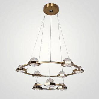 Подвесная люстра WALSH L10 70*70*150 см, 10*LED*5W, 3000K, ImperiumLoft 195470-23, Латунь