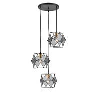 Подвесной светильник  38*145 см, 3*E27 черный, золото Vele Luce Spark VL6352P03