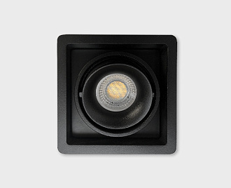 Встраиваемый светильник Italline DE-311 black, черный, вр 9,5 см