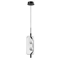 Светильник подвесной 12*47 см, 1 LED*6W, 4000 К, Arte Lamp Geneva A2341SP-2BK, Черный