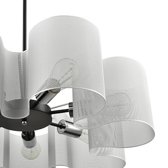 Подвесная люстра  70*70 см, 7*E27 черный, хром Vele Luce Cross VL5272P07