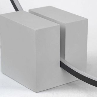 Настольная лампа 83 см, 24W, 2700K, Lussole Stream LSP-4014, черный-бетон