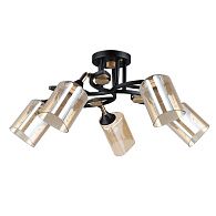 Люстра 23*62 см, 5*E27, 60W, Arte Lamp Glamore A5076PL-5BK, Черный