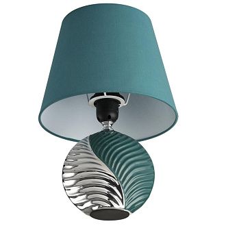 Настольная лампа 28*28*39 см, 1*E27*60W, Lumion Tapala 8139/1T, серебристый; синий