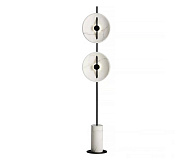 Торшер 70 см, 12W, 3000K, Kink Light 08451-2F,19(01), черный-мрамор