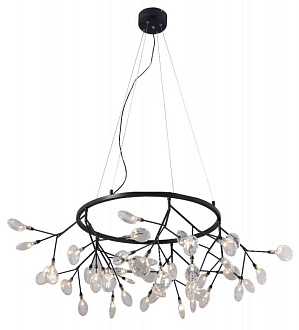 Светильник подвесной 105 см, Crystal Lux EVITA SP45 D BLACK/TRANSPARENT Черный
