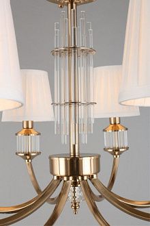 Подвесная люстра 79*45-143,5 см, 8*E14, 40W, Aployt Zhaklin APL.744.03.08, золотой